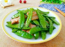 五花肉炒荷兰豆