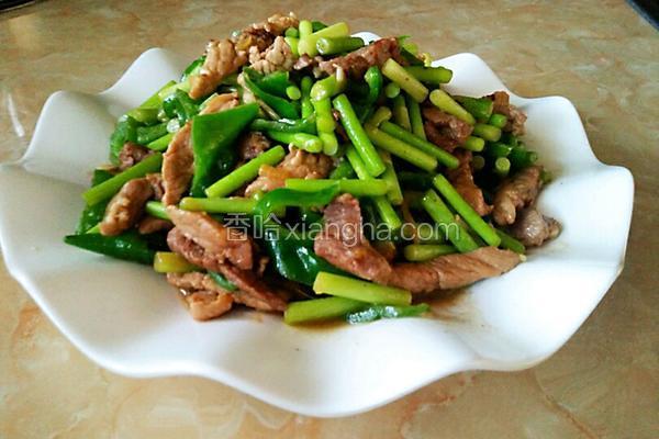 蒜苔炒肉