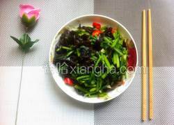 清炒木耳茼蒿