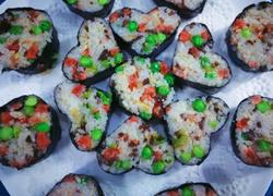 香肠豌豆海苔饭卷
