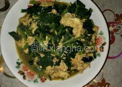 菠菜炒鸡蛋