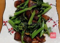 芥蓝炒猪油咋的做法图解5