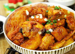 韩式辣白菜炖鸡肉块