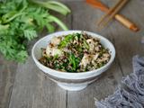 茼蒿鸡肉藜麦饭