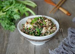 茼蒿鸡肉藜麦饭