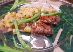 芥末风味牛里脊肉排
