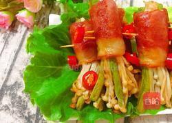 培根金针菇卷的做法图解10