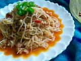 金针菇炒肉丝