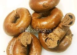 黑巧核桃贝果