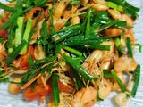 韭菜炒河虾