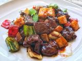 烧汁蘑菇炒牛肉粒