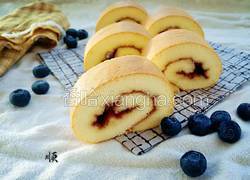 蓝莓蛋糕卷