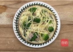青花菜火腿烤贝果 不爆卡伪咸派的做法图解8
