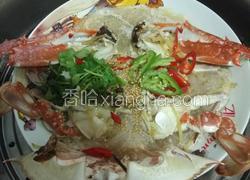 蒜香芝麻蒸青蟹粉丝