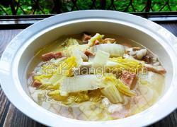 午餐肉豆腐白菜汤