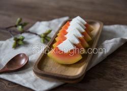 美容养颜下午茶—木瓜椰奶冻