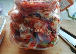 韩式辣萝卜块（图片为刚腌完还没发酵）