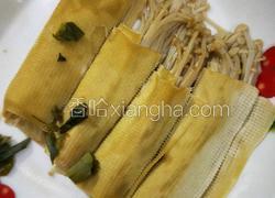 干豆腐卷金针菇