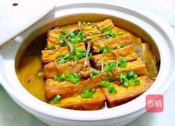 茶树菇烧香煎豆腐的做法图解4