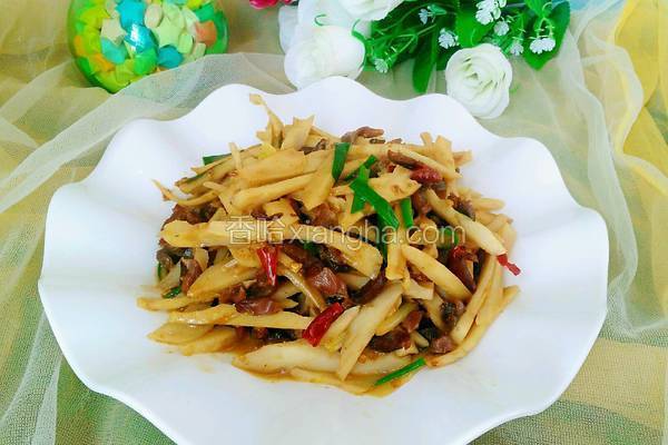 莲藕炒鸭胗