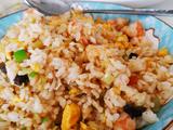 海参虾仁蛋炒饭