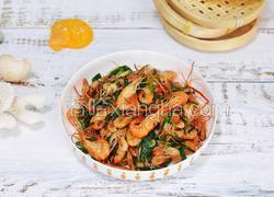 韭菜炒河虾