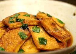 蒜苗煎豆腐