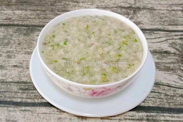 芹菜猪肝粥 (宝宝辅食)