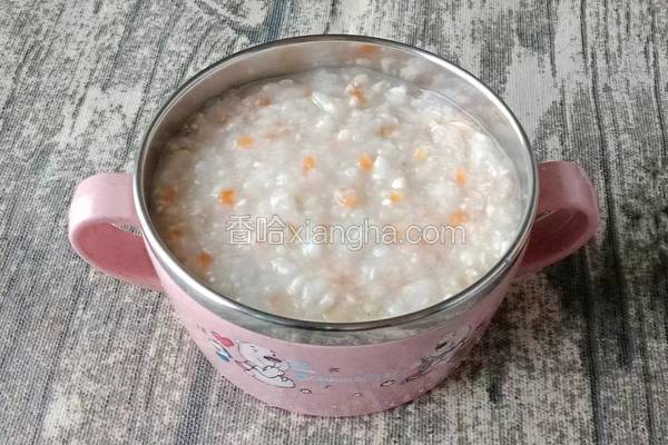燕麦鸡肉粥 (宝宝辅食)
