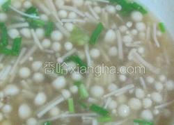 金针菇肉丝汤