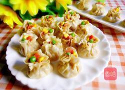 糯米虾仁烧麦的做法图解15