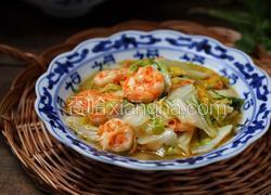大白菜炒虾仁