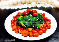 凉拌果仁菠菜