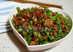 豆角碎炒肉沫