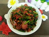 蒜苔炒腊肉