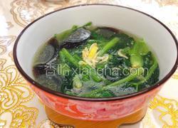 皮蛋虾皮菠菜汤