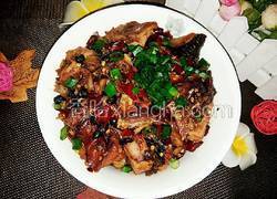 豆豉辣椒蒸腊鱼