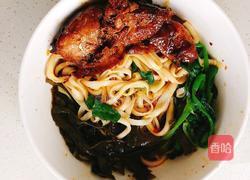 菠菜鸡肉拌面的做法图解5