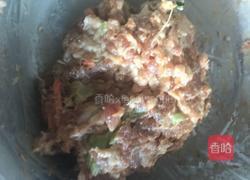 蒸油菜肉丸的做法图解3