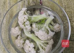 清蒸有机花菜的做法图解1