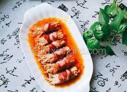 培根金针菇卷