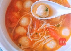 西红柿鸡脯丸子汤的做法图解9