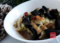 做出饭店一样味道的白菜炒木耳的做法图解7