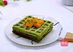 青汁美味华夫饼的做法图解1
