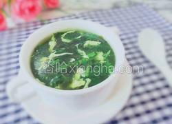 菠菜绿藻蛋花汤