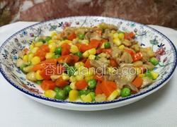 彩色豆炒鸡肉丁