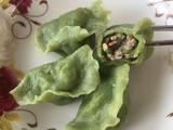 菠菜面猪肉大葱饺子