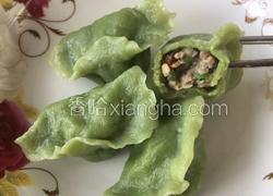 菠菜面猪肉大葱饺子