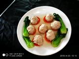碧绿蒸肉丸