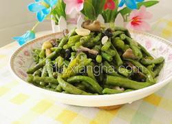 香菇炒豇豆